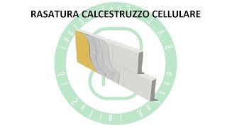 Rasatura Calcestruzzo Cellulare [upl. by Sidnac]