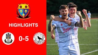 Caerleon 05 Cwmbrân Town  Gwent FA Senior cup  Quarter final highlights [upl. by Lemmueu]