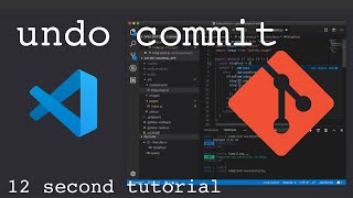 How to undo commit in Visual Studio Code  Fast tutorial [upl. by Hilliary988]