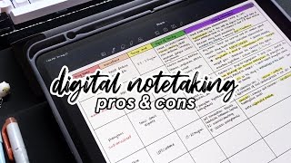 Pros amp cons of digital notetaking ✏️  iPad amp Apple Pencil [upl. by Ewald]