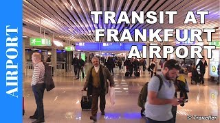 TRANSIT WALK AT FRANKFURT Airport FRA Terminal 1  Connection Flight Transfer Arriving amp Departing [upl. by Palma]