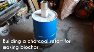 Building a small charcoal retort part 1 [upl. by Rafat992]