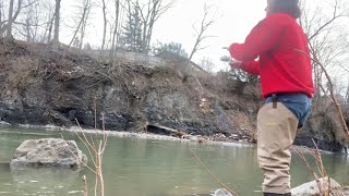 Cazenovia Creek Steelhead Fishing [upl. by Annoel]