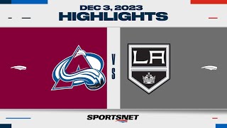 NHL Highlights  Avalanche vs Kings  December 3 2023 [upl. by Fredrick390]