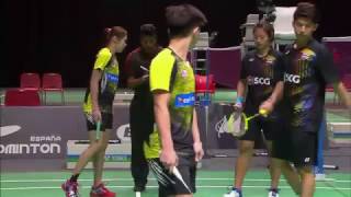 IBERDROLA BWF World Junior Mixed Team Championships 2016  Badminton SFMalaysia vs Thailand [upl. by Selwyn]