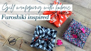 Learn Three Furoshiki Japanese Fabric Wrapping Techniques  Zero Waste Gift Giving [upl. by Eceer]