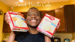 Betty Crocker  French Vanilla cake mix  Easy cake 🍰 [upl. by Nanni810]