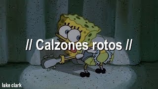 Bob Esponja  Calzones Rotos Letra Oficial [upl. by Niveb]