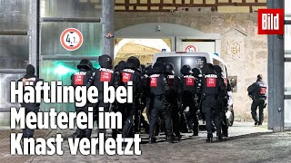 Gefängnismeuterei Polizei stürmt Knast in Thüringen  JVA Untermaßfeld [upl. by Sheryle1]