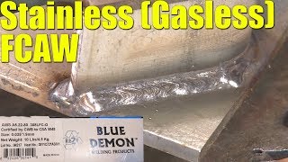 Stainless Steel FCAW without Gas [upl. by Volny665]